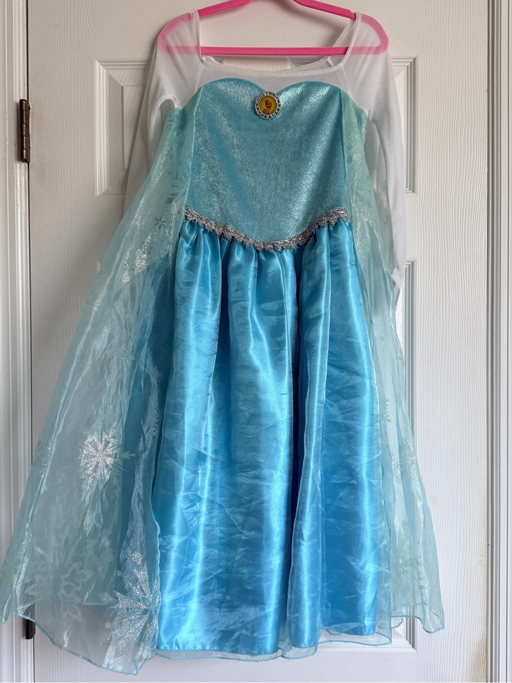 Disney Frozen Elsa Halloween Costume Dress Blue White size 5/6